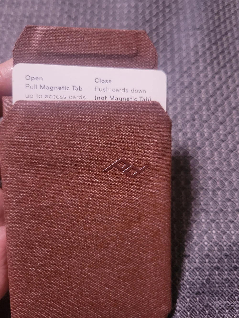 Peak Dising Brown Mobile Wallet Stand Brand New Without Tags